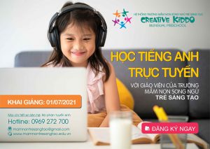 TRẢI NGHIỆM LỚP HỌC TIẾNG ANH TRỰC TUYẾN ZOOM VỚI GIÁO VIÊN CỦA TRƯỜNG MẦM NON SONG NGỮ TRẺ SÁNG TẠO. 3