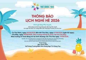 THÔNG BÁO - LỊCH NGHỈ HÈ 2026 1