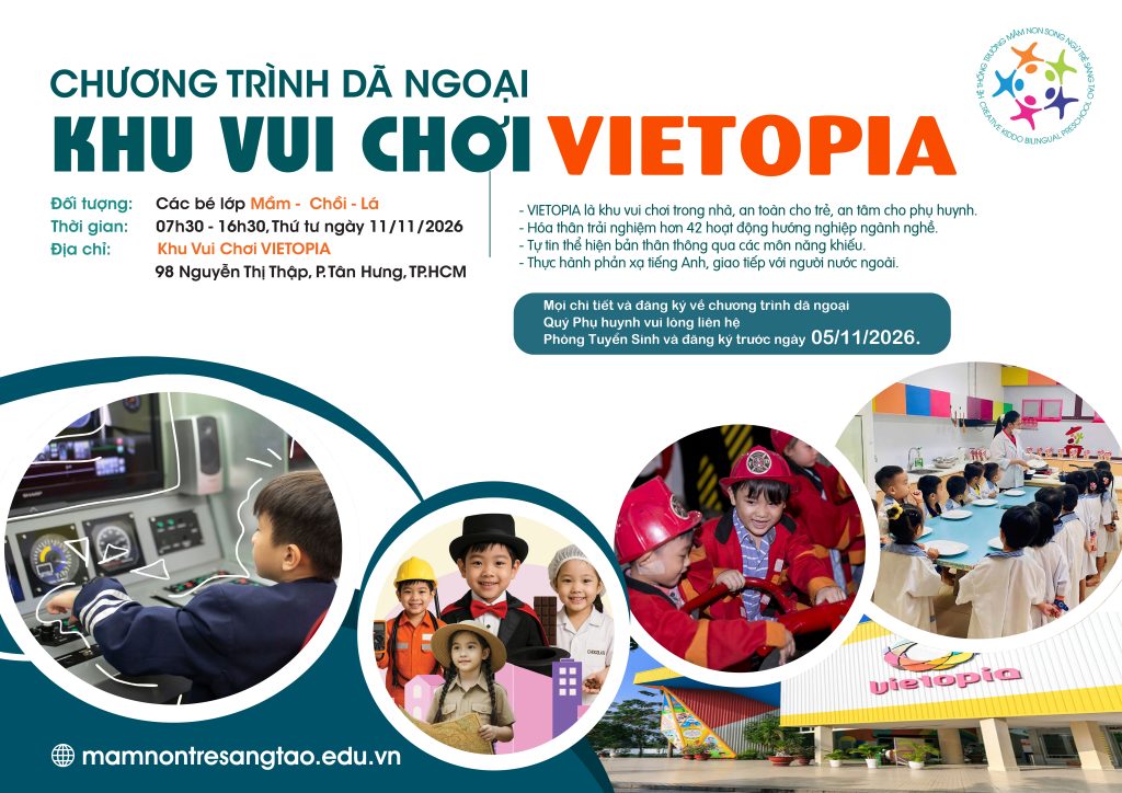 THÔNG BÁO VỀ VIỆC TỔ CHỨC THAM QUAN KHU VUI CHƠI VIETOPIA 1