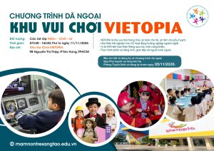 THÔNG BÁO VỀ VIỆC TỔ CHỨC THAM QUAN KHU VUI CHƠI VIETOPIA 5